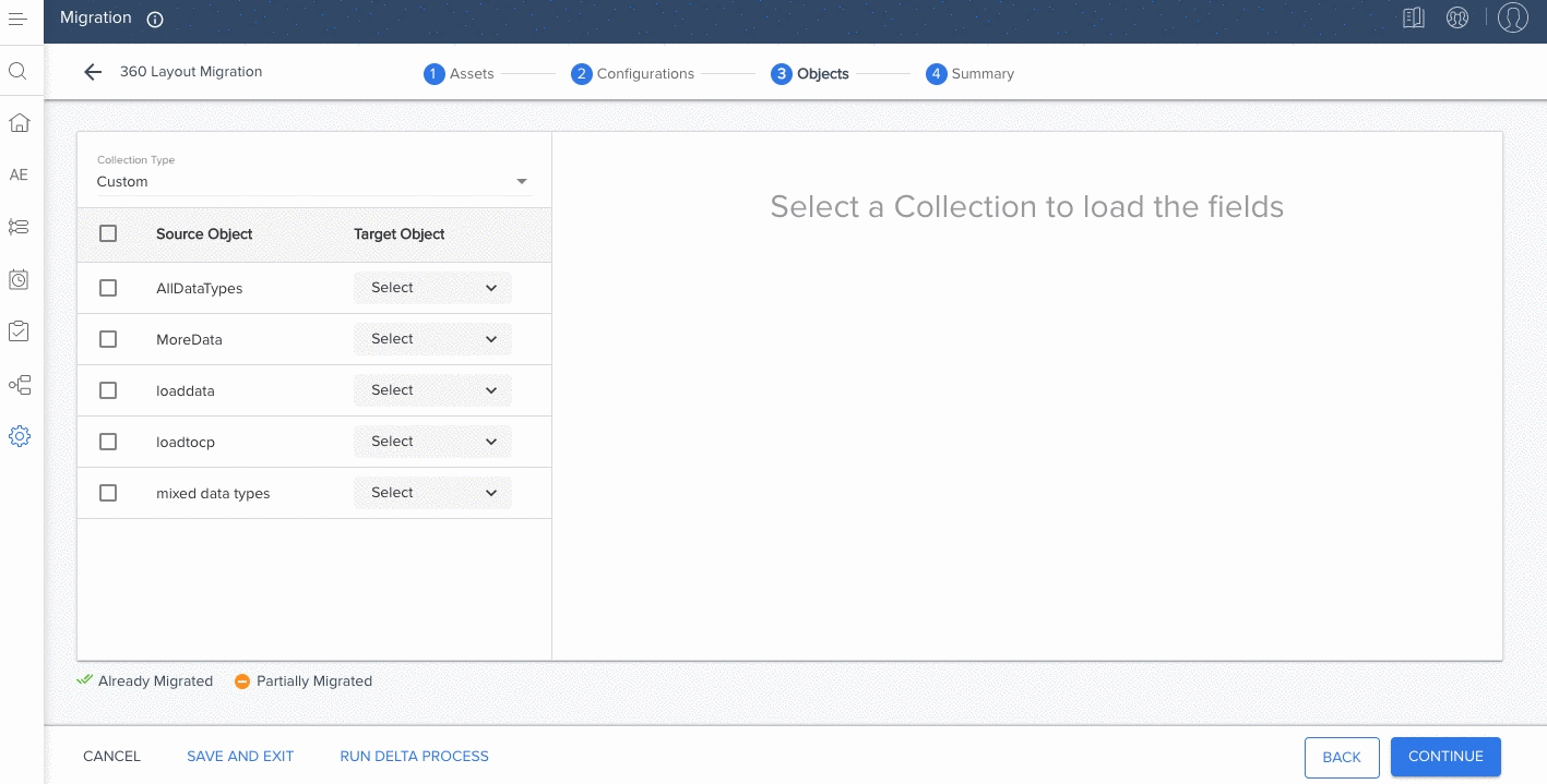 NXT cross org migration select objects.gif