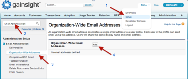 Creating a new Organization-Wide Email Address