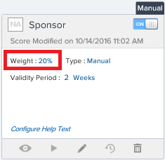 Step 5: Set Weights