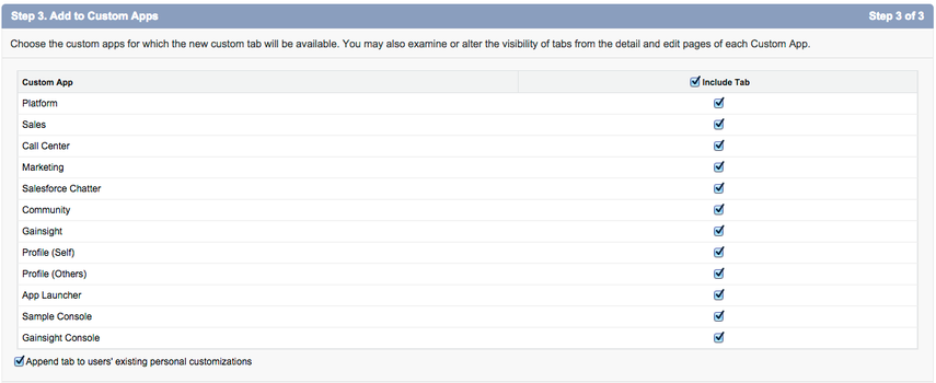 Step 3. Add to Custom Apps