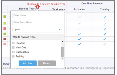 Adding Custom Booking Type
