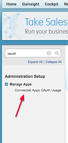 Connected Apps OAuth Usage