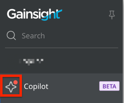 When your response is available, a small red dot appears on the Copilot icon in the navigation menu.
