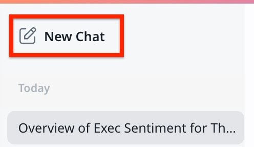 New Chat button highlighted in Gainsight Copilot interface