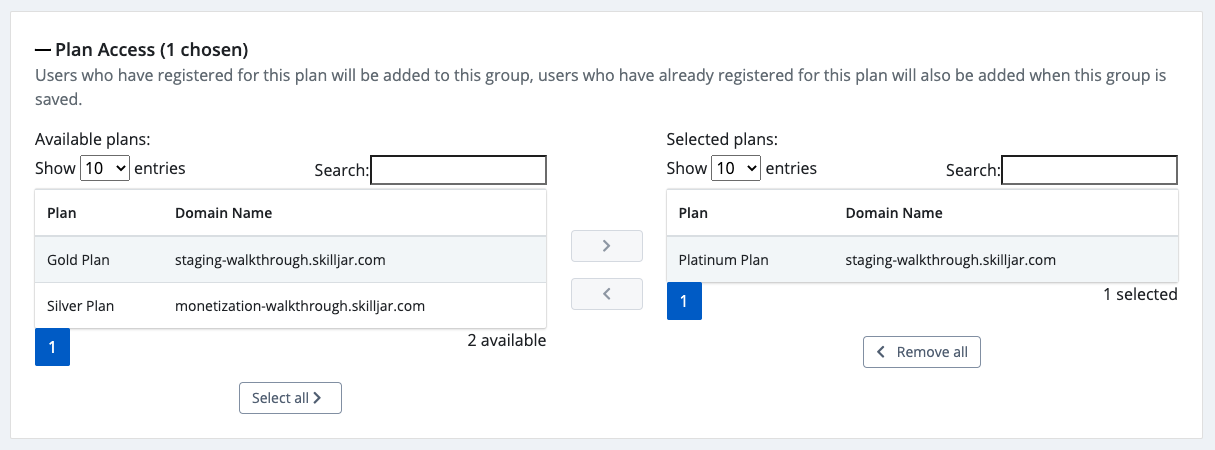 Skilljar interface screenshot