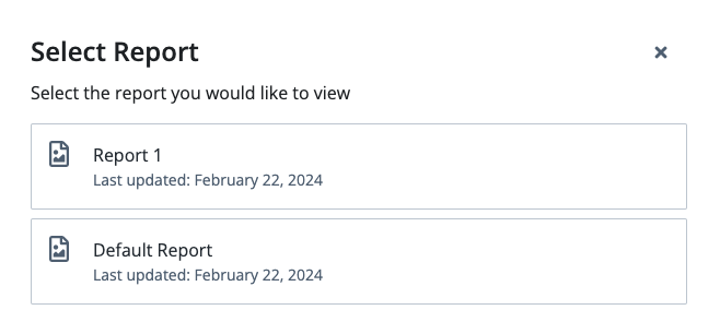 Screenshot showing Selecting and Editing a Saved Report