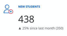 Screenshot showing New students