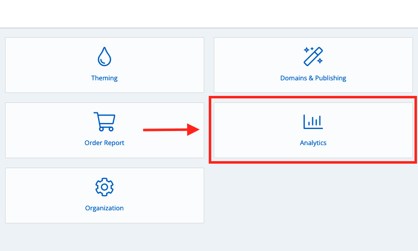 Screenshot showing Accessing your Analytics