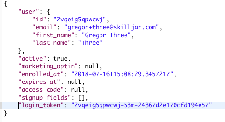Screenshot showing Remote Login URL