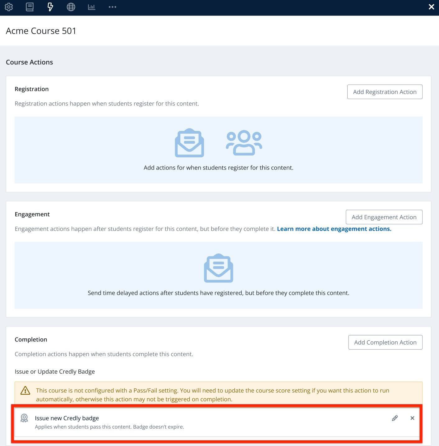 The image new credly badge