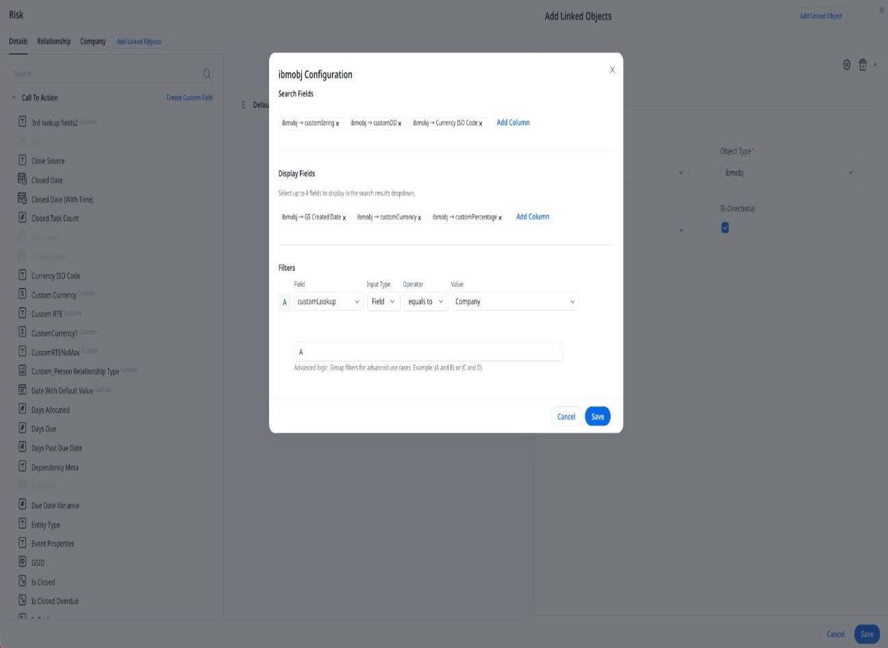Add additional field type in linked object search results