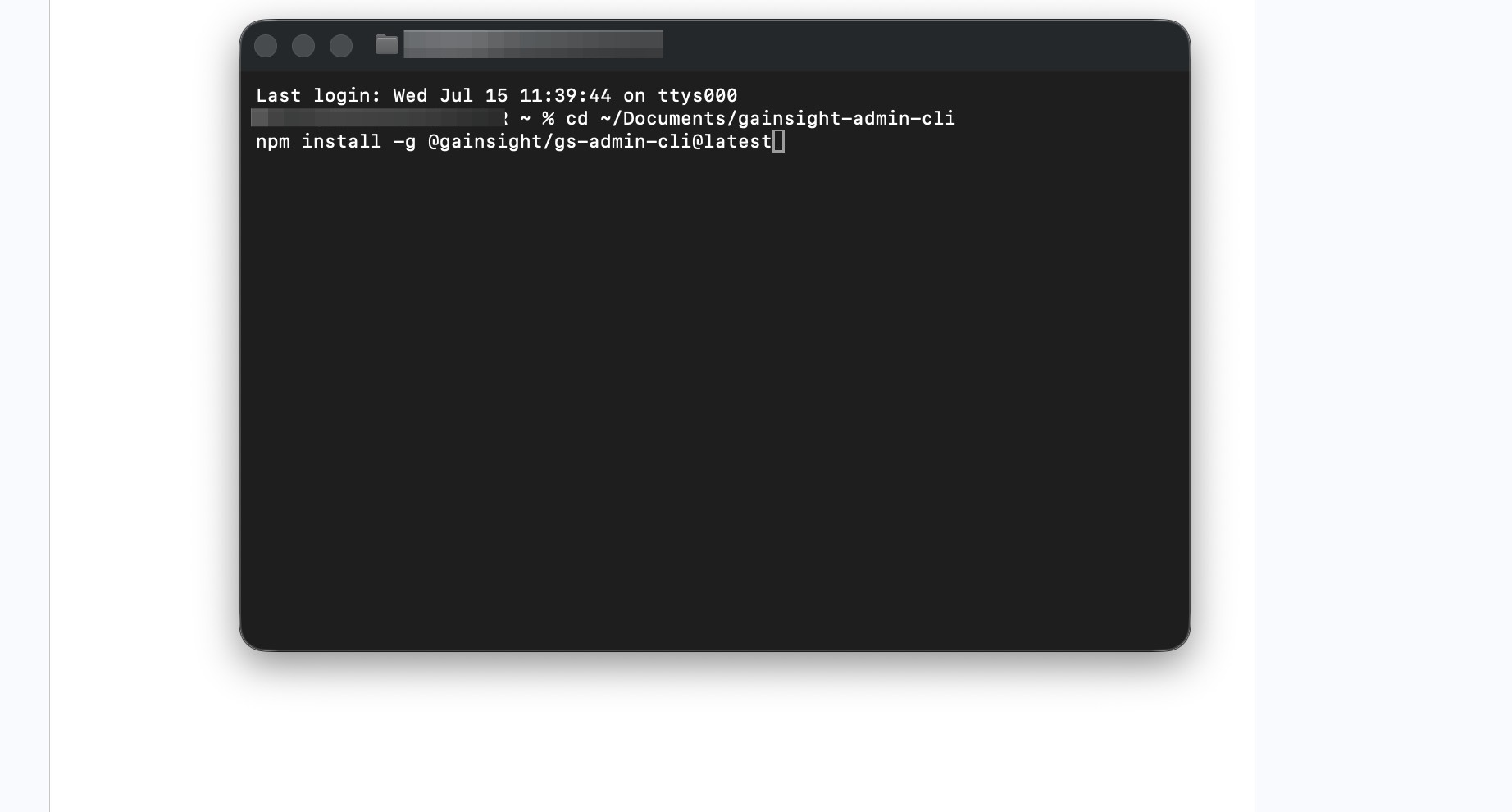 Install Admin CLI
