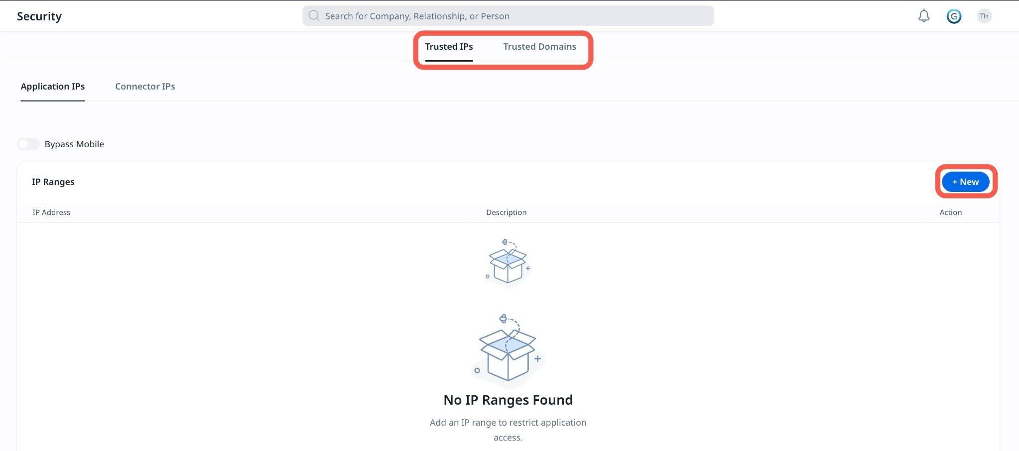 New Path - Trusted IPs