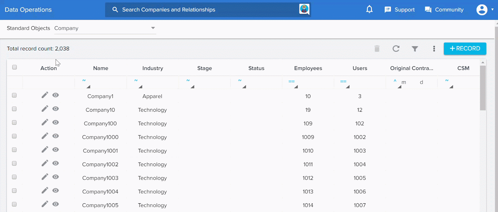11 Select all N record(s) in Company hyperlink.gif