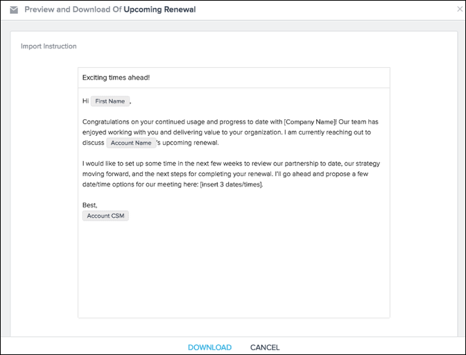 Step 2 - Create/Download Email Template